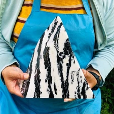 9.21LB Natural Zebra Stone Quartz Crystal Mineral Specimen Healing 2177