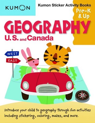 Kumon Pre K & Up Geography US and Canada Sticker Activity Book (Kumon Sticke...