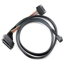 SFF-8639 68P Straight PWR to SFF-8643 36P Mini SAS U.2 Cable For 2.5 NVMe SSD