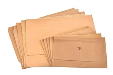 Authentic Louis Vuitton Dust Bag 10 Set Cotton Beige 16.5.3x13.0x0.1 LV 4579N