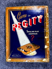 Vintage Parker Brothers PEGITY Board Game 1940’s Edition