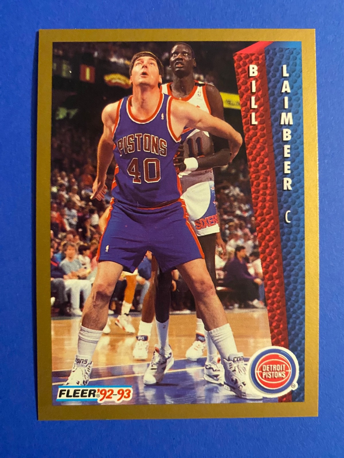 1992-93 Fleer Bill Laimbeer #64 Detroit Pistons  NM++  FREE DELIVERY