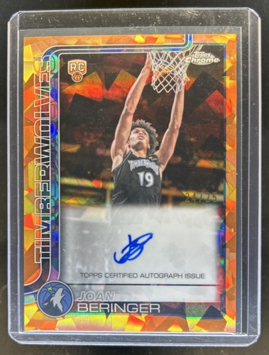 2025-26 Topps Chrome Update Sapphire Joan Beringer Auto Orange Refractor RC #/25