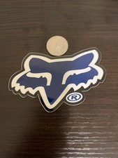 New Fox Racing Fox Head Blue Sticker F-head Yeti Decal