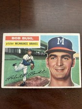 1956 Topps - Bob Buhl #244 Milwaukee Braves EX