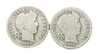 1907 & 1914-S Barber Silver Dime Lot (2 Coins) Better Date 90% Silver U.S. Coins