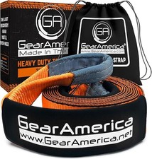 GearAmerica Heavy Duty Tow Winch Extension Strap 4x30 46076 lb Recovery Rope