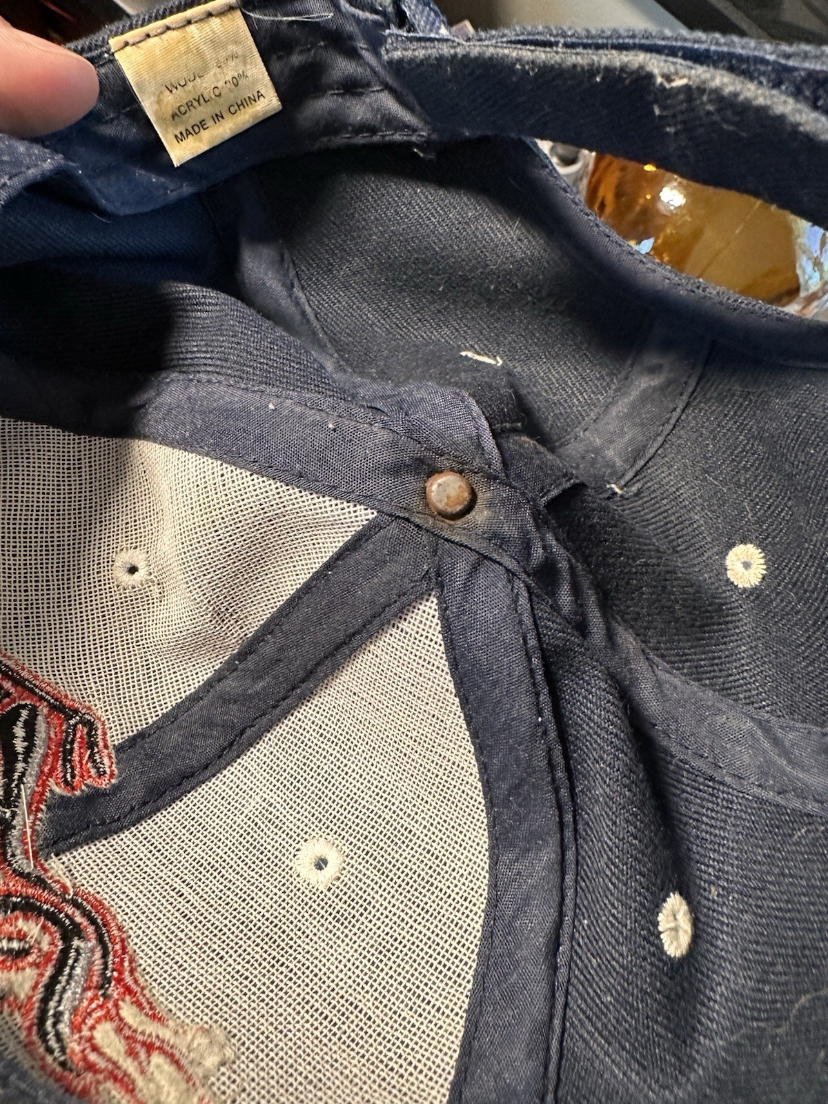 Choppers Flame Embroidered Baseball Cap - image 7