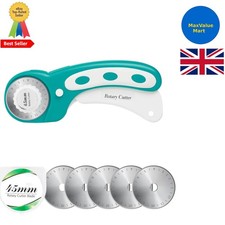 Lightweight 45mm Rotary Cutter with Stainless Steel Handle & Safety Lock Feature