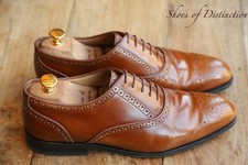 Paul Smith Gilbert Brown Leather Oxford Brogue Shoes Men's UK 7 US 8 EU 41