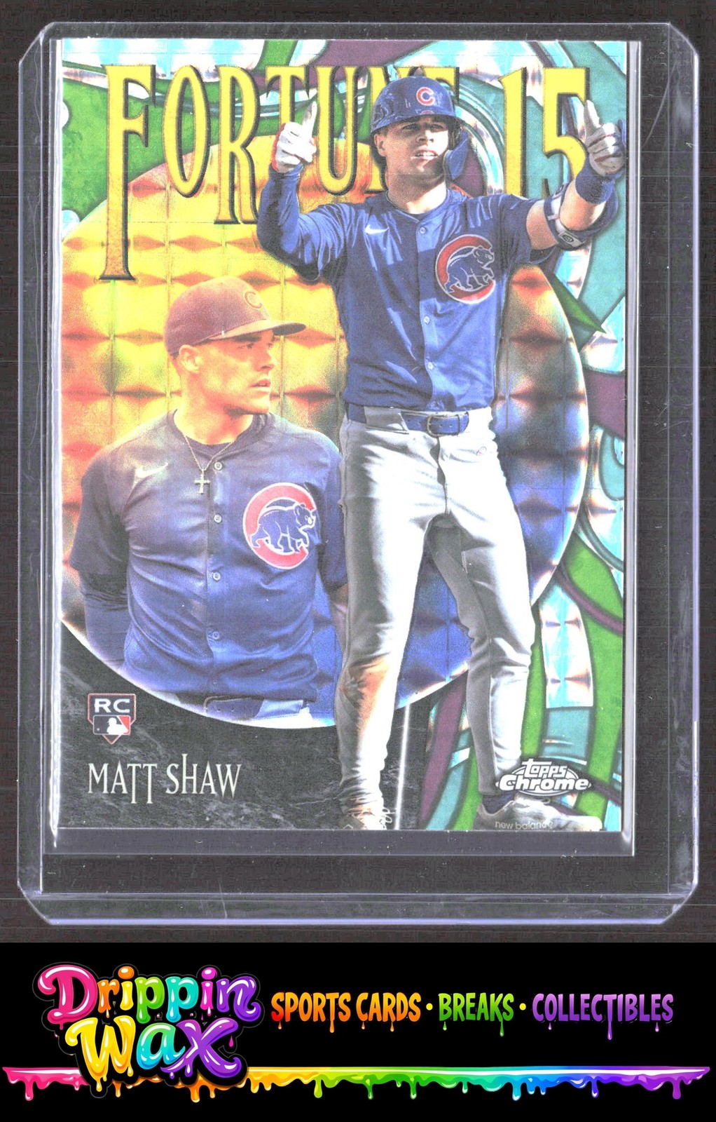 Matt Shaw 2025 Topps Chrome Update Fortune 15 Geometric Refractors SKU11-2