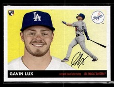 2020 Topps Archives #78 Gavin Lux Rookie Card Los Angeles Dodgers. rookie card picture
