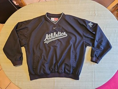 Oakland Athletics A's Pullover Nike Windbreaker Jacket XXL Black