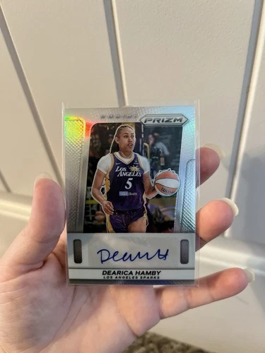 2025 Panini Prizm WNBA Dearica Hamby Throwback Signatures Autograph Auto Prizm