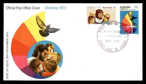 Mayfairstamps Australia FDC 1972 Christmas Combo Jesus Children Dove First Day C