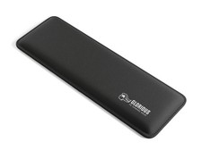 Black Compact Slim Soft Padded Gaming Wrist Rest Support For Keyboard Mouse