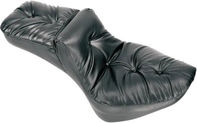 Mustang Blk Regal Duke Extra Wide 1Pc Pillow Seat Softail Springer 1988-1999