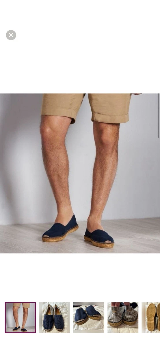 Blue Espadrille Canvas Casual Shoes for Men for sale | eBay display picture 1