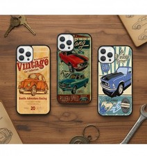 Vintage Car Phone Case Cover for iPhone 17 16 15 14 13 12 11 XR Samsung S20 S25U