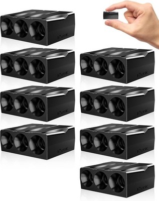 Elook Upgraded Deer Whistles for Car, Horn Save 8 Pack, Black