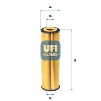 UFI ÖLfilter 25.155.00 Filtereinsatz FüR S204 R172 Klasse C207 W204 SLK Mercedes