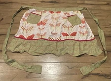 Now Designs Apron MultiColor Butterfly Cotton Retro Print One Size