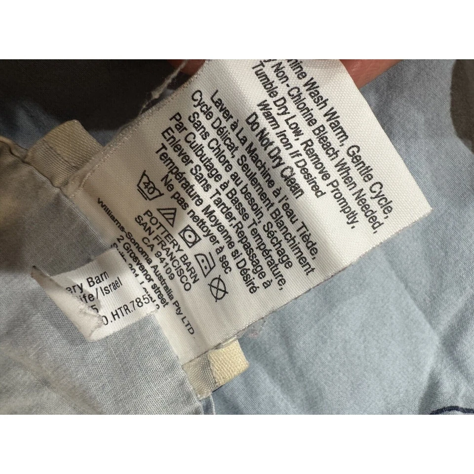 Juego de edredón Pottery Barn Kids. Doble. Tema avión azul. Algodón Foto 2 de 4