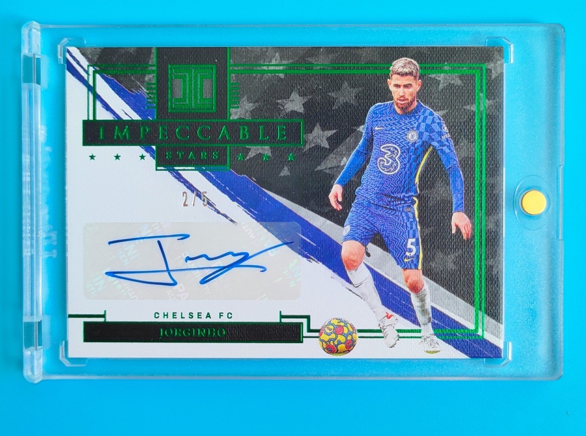 世界50枚！22-23 Topps Chrome JORGINHO 直筆サイン 2021-22 Panini Impeccable Chelsea Emerald Jorginho Star Auto 2/5