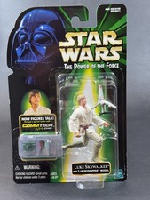 Star Wars Power Of The Force Luke Skywalker & T-16 Skyhopper Action Figure