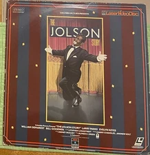 THE JOLSON STORY 2-Laserdisc LD VERY GOOD CONDITION VERY RARE LARRY PARKS Tested