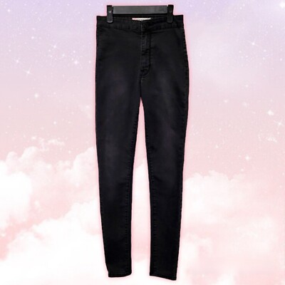 PacSun Bullhead Denim Uber High Rise Skinniest Dark Gray Jeans