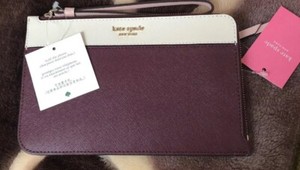 Kate-Spade-Cameron-Medium-L-Zip-Leather-Wristlet-Cherrywood-WLRU5438