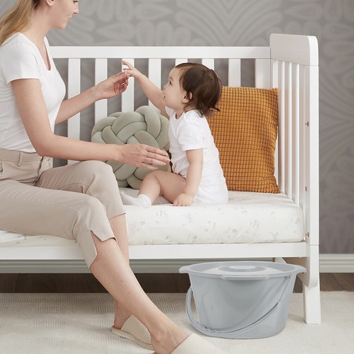 Spritzwassergeschützter Eimer-Toilettenstuhl Sitz Bad Stuhlhussen - Bild 8 von 12