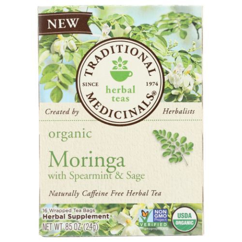 Bio Tee Moringa mit Minze und Salbei 16 Beutel von Traditional Medicinals - Bild 1 von 1