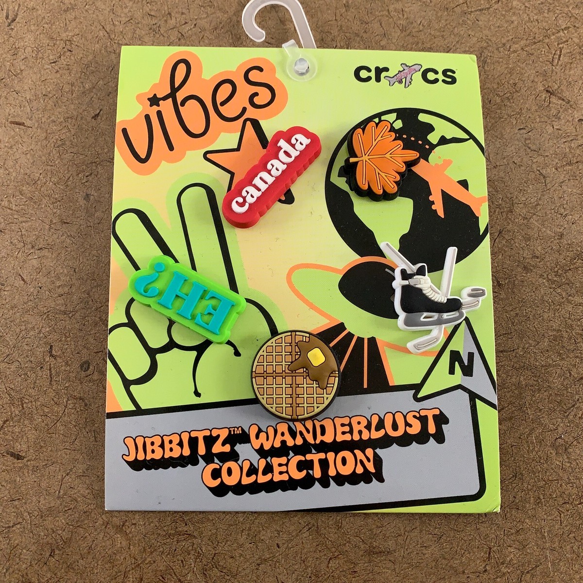 Crocs Jibbitz Charms Wanderlust Collection Canada Pack Shoe