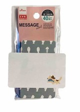 Message Cards, Cats & Fish, 40 pcs, Cute Kitty Scrapbook Journal School Office