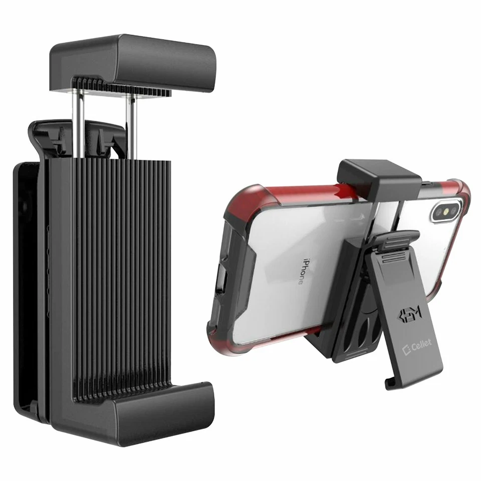 Cellet Universal Heavy Duty 360° Swivel Belt Clip Holder w/ Kickstand - Fits All - Image 2 of 4