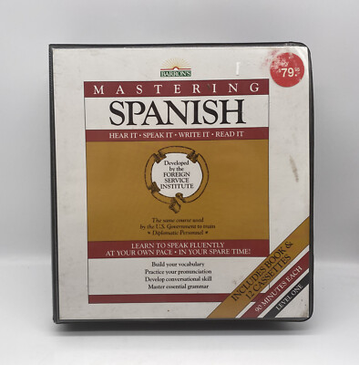 Barrons Mastering Spanish 12 Cassette Program Level One With Book