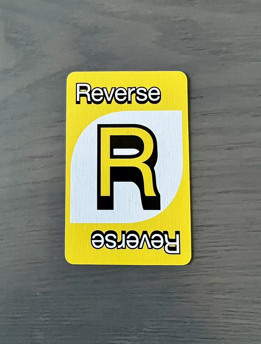 Yellow Uno Reverse Card 