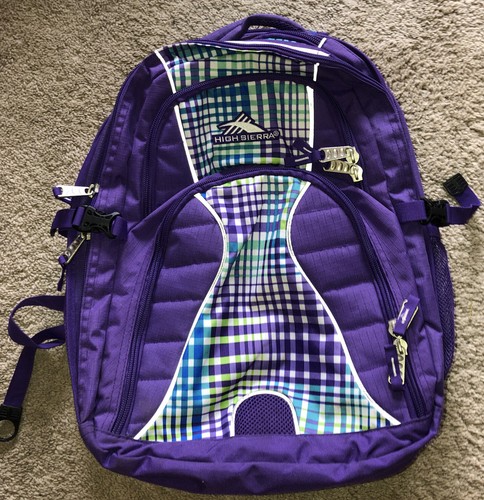 High Sierra Purple Backpack Pre-owned 