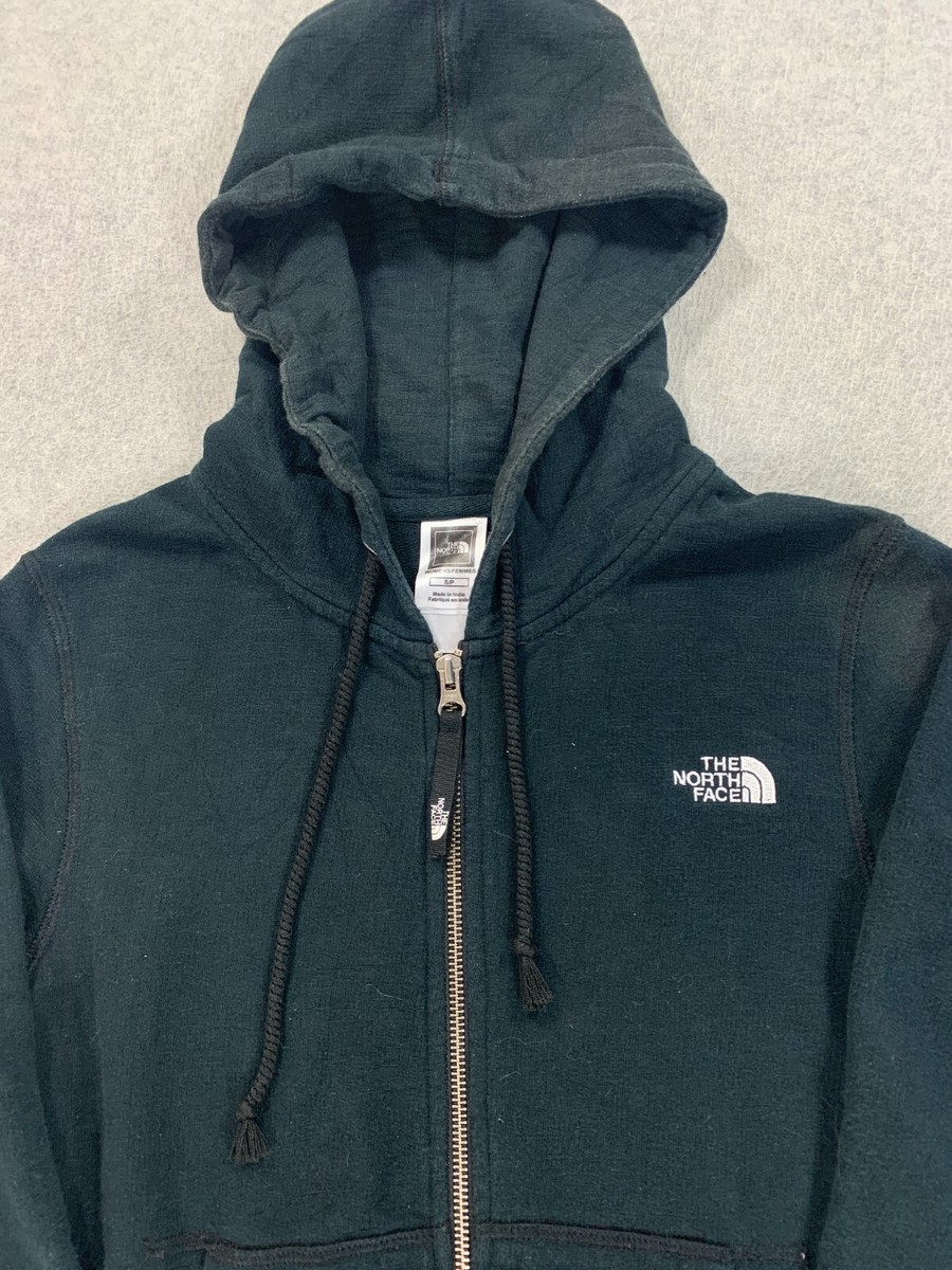 jakke 新品 The North Face Cotton Full Zip Hoodie Jacket (Women's Small) Black