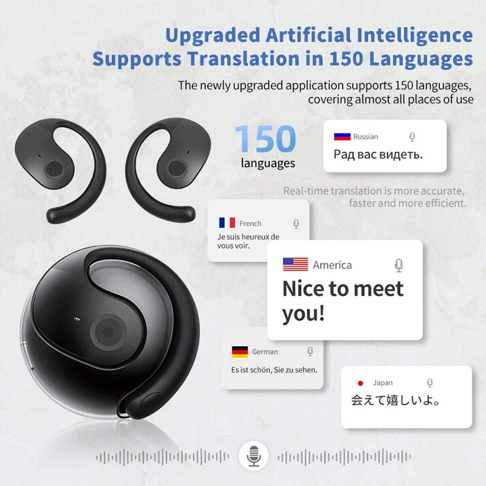 Translator Earbuds 150 Languages Real Time Online Translation Earphones - Image 2 of 4