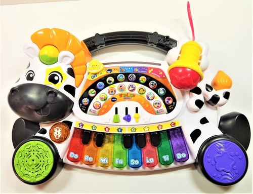 V-Tech Zebra Zoo Jamz Piano Kids Toy Works Great Childs Electronic See Video | eBay