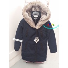 Hollister Double Layer Down Parka Jacket Coat Navy Blue Womens Size S,m