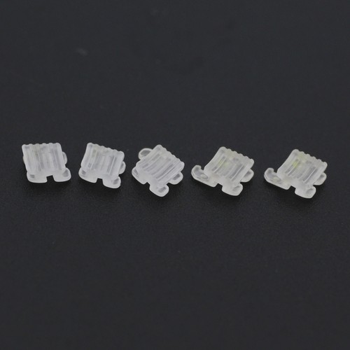 Staffe ortodontiche ceramica zaffiro tutore dentale estetica elegante Roth MBT 022 - Foto 9 di 44
