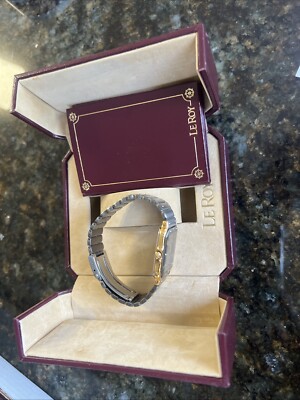 Le Roy Combio By Baume & Mercier Multifunction LCD quartz watch swiss made Dead