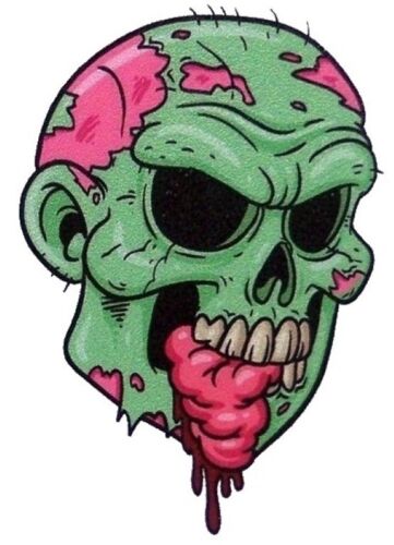 ZOMBIE HEAD WITH HARD HAT STICKER CAR PHONE HELMET LAPTOP DIE CUT #3 HELMET  - Picture 1 of 1