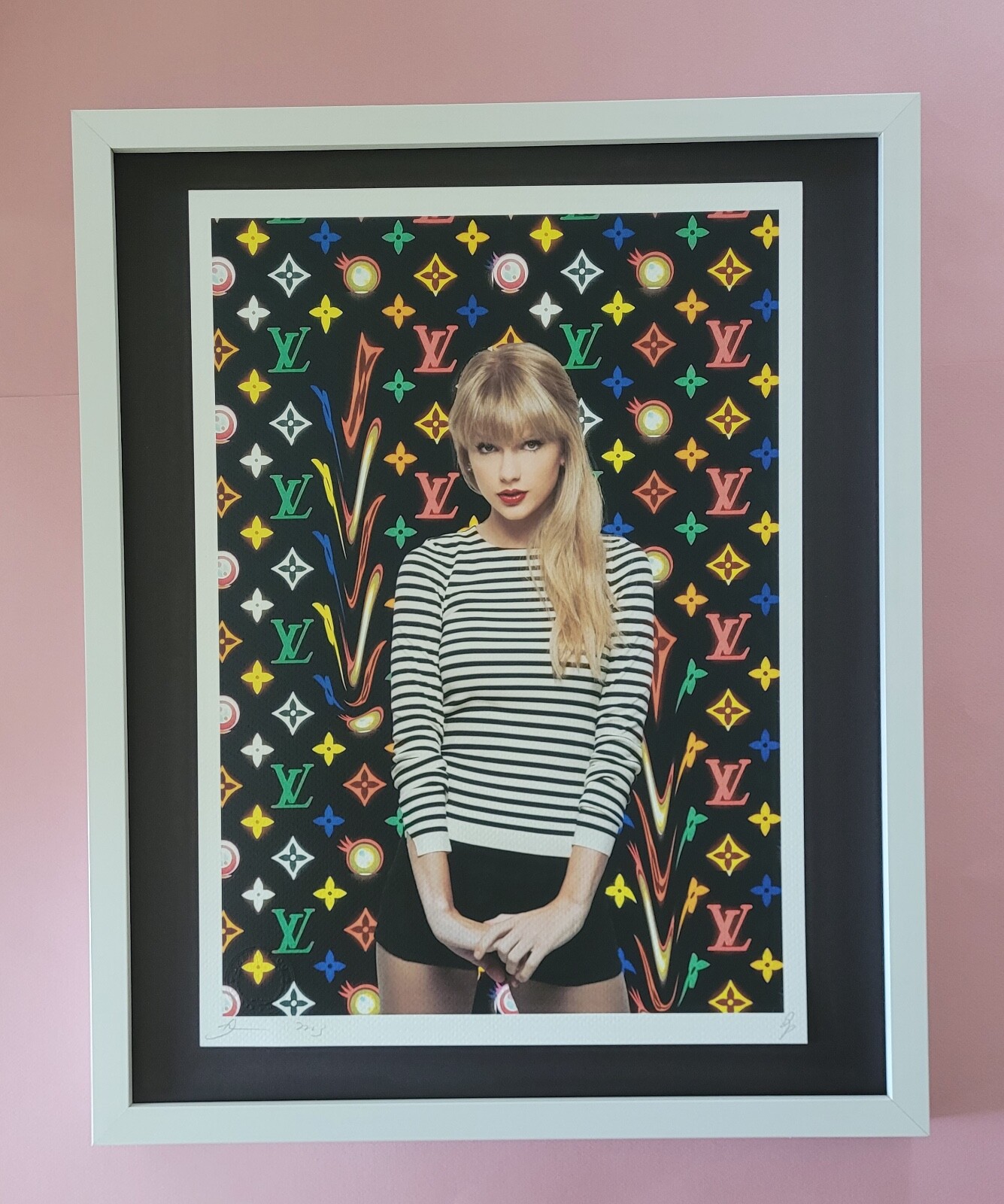 Death NYC Large Framed 16x20in Pop ArT FASHION DESIGNER #4