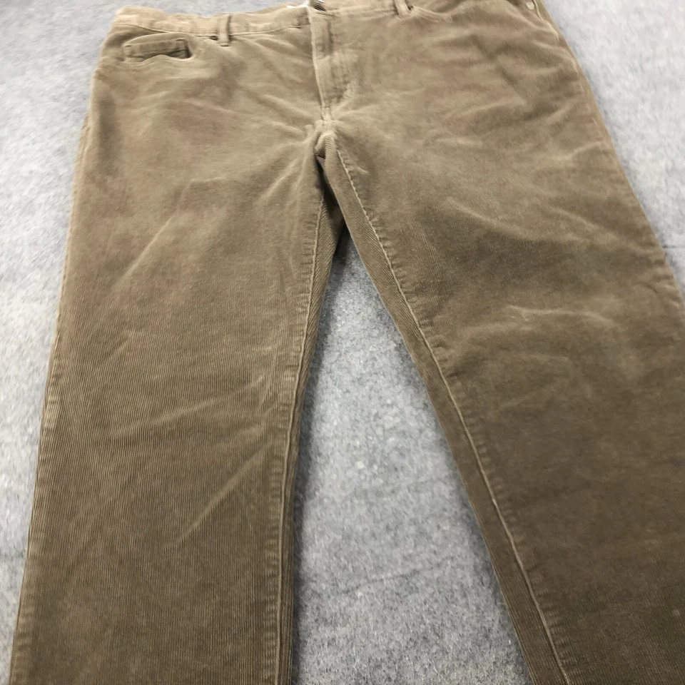 Pantalones Jos A Bank Hombre 40x30 Marrón Pana Calce Tradicional Informal Chino Preppy Foto 3 de 4