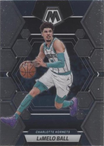 2022-23 Panini Mosaic Lamelo Ball Thunder Road Green Prizm